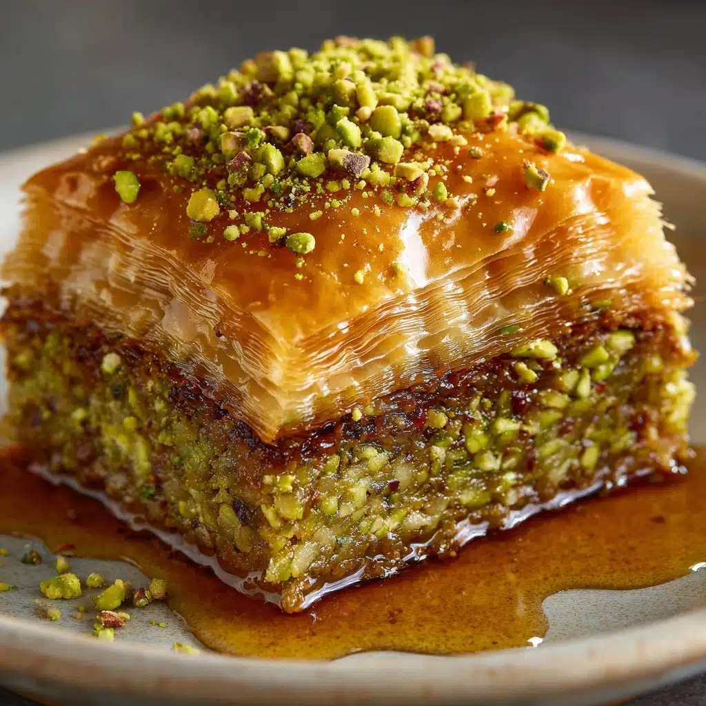 Traditional Homemade Greek Baklava with Walnuts and Pistachios 4 Traditional Homemade Greek Baklava with Walnuts and Pistachios - Recipe Image