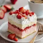 Strawberry Cheesecake Poke Cake Recipe