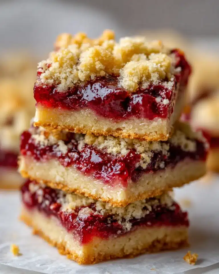 Cherry Pie Crumb Bars Recipe
