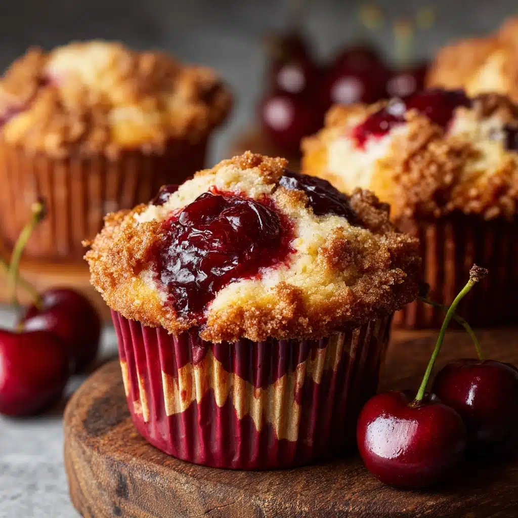 Cherry Cobbler Muffins Recipe 4 Cherry Cobbler Muffins Recipe - Recipe Image