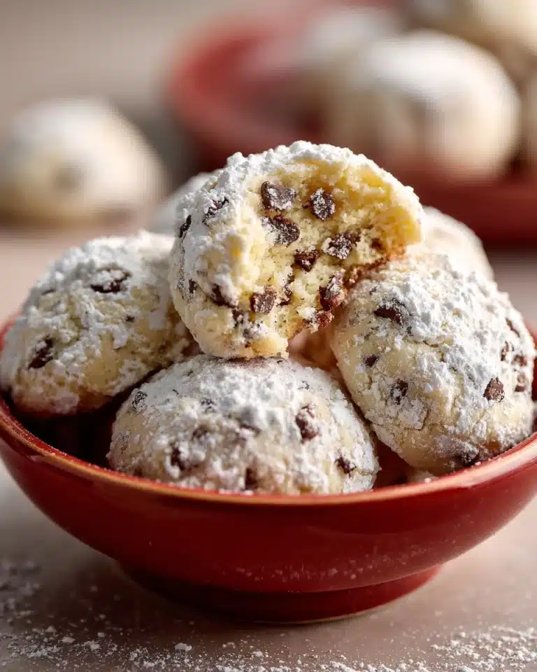 Chocolate Chip Snowball Cookies Recipe