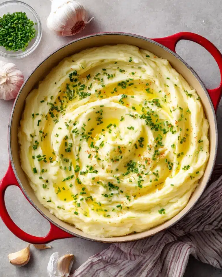 Creamy Garlic Mashed Potatoes Recipe