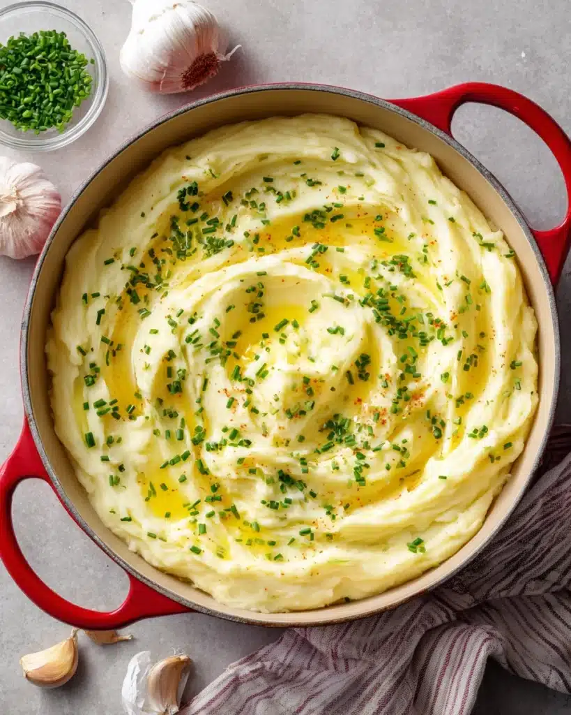 Creamy Garlic Mashed Potatoes Recipe