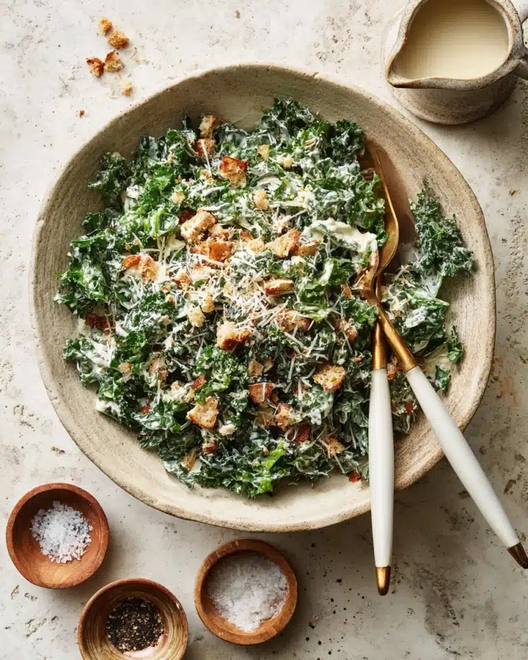 Lemony Parmesan Kale Salad Recipe