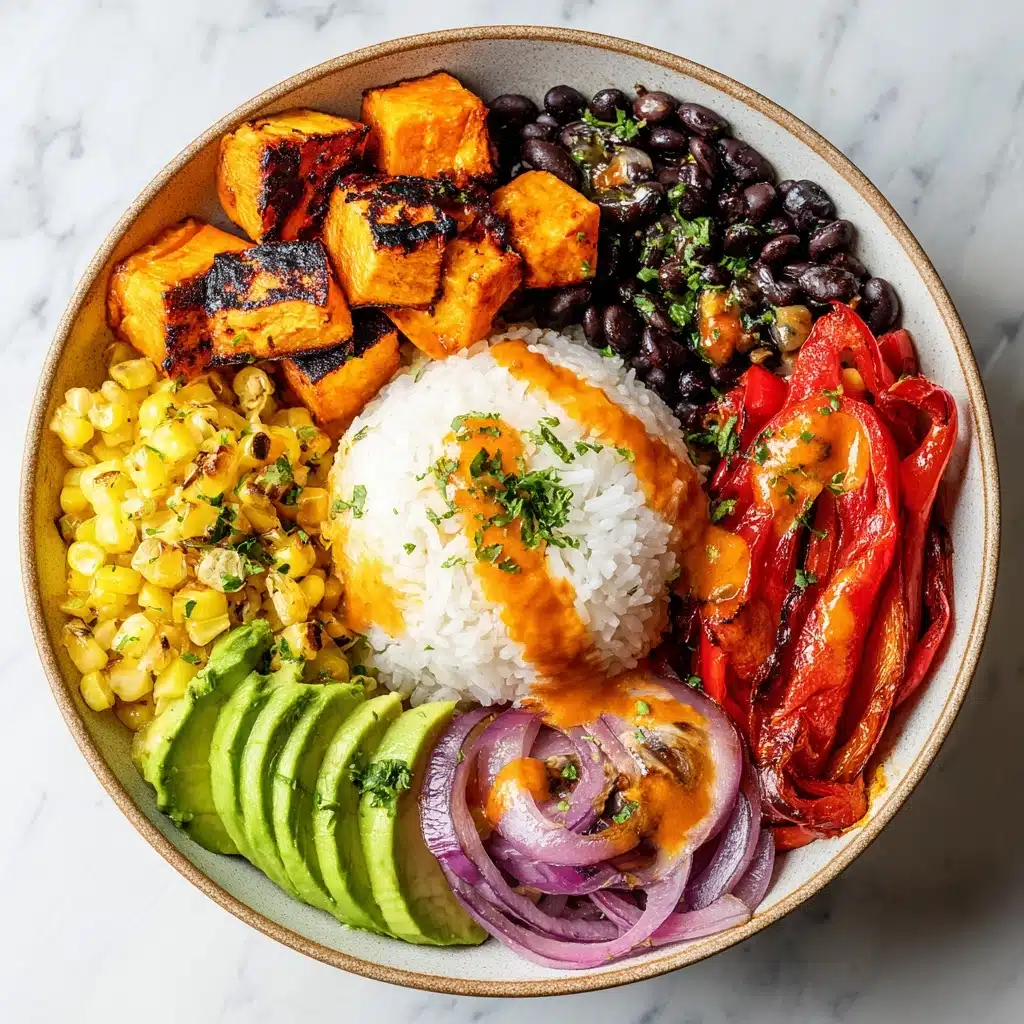 Vegan Sweet Potato Burrito Bowl Recipe - Recipe Image