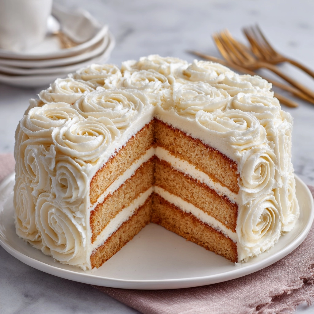 Moist White Velvet Cake Recipe - Recipe Image