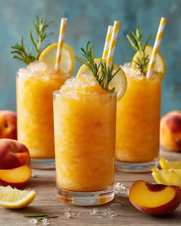 Peach Lemonade Slush Recipe