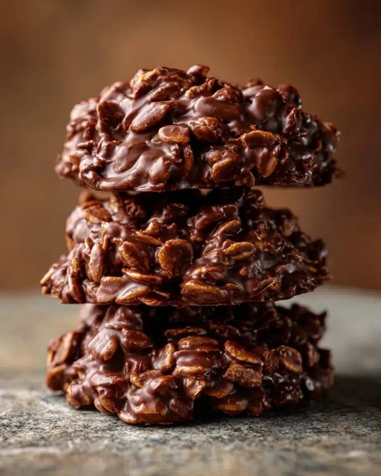 Chocolate Peanut Butter No-Bake Cookies Recipe