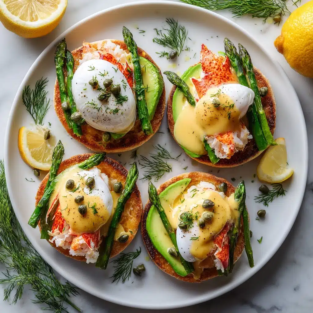 Bay Lobster Eggs Benedict with Cajun Hollandaise Recipe - Recipe Image
