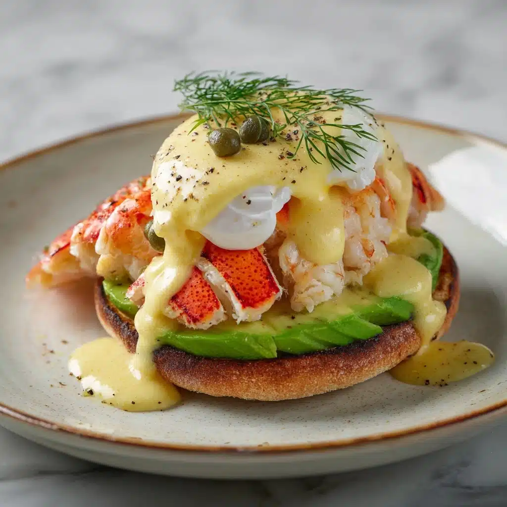 Bay Lobster Eggs Benedict with Cajun Hollandaise Recipe - Recipe Image
