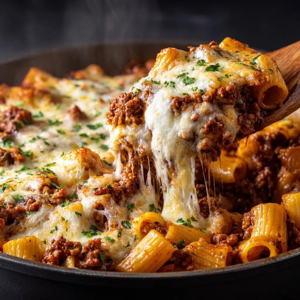 Cheesy Ground Beef Pasta Skillet (Print Format) Recipe - Recipe Image