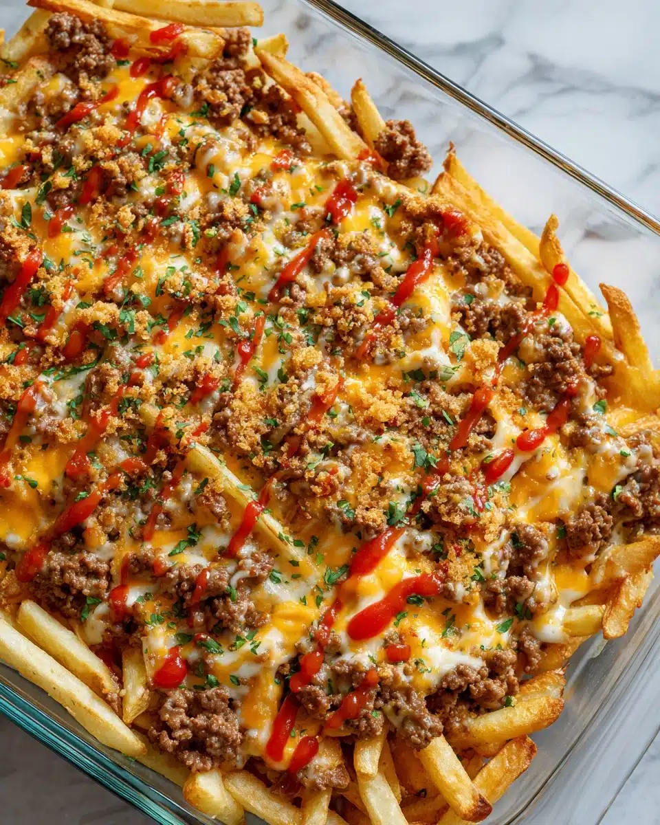 Cheeseburger French Fry Casserole (Print Format) Recipe - Recipe Image