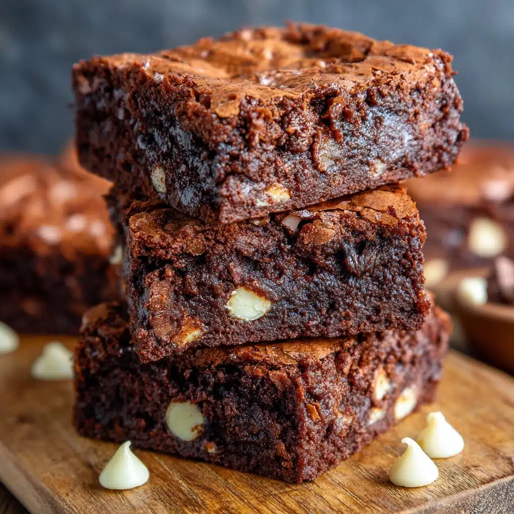 These Triple Chocolate Brownies deliver an intense chocolate experience that’s impossible to resist Recipe - Recipe Image