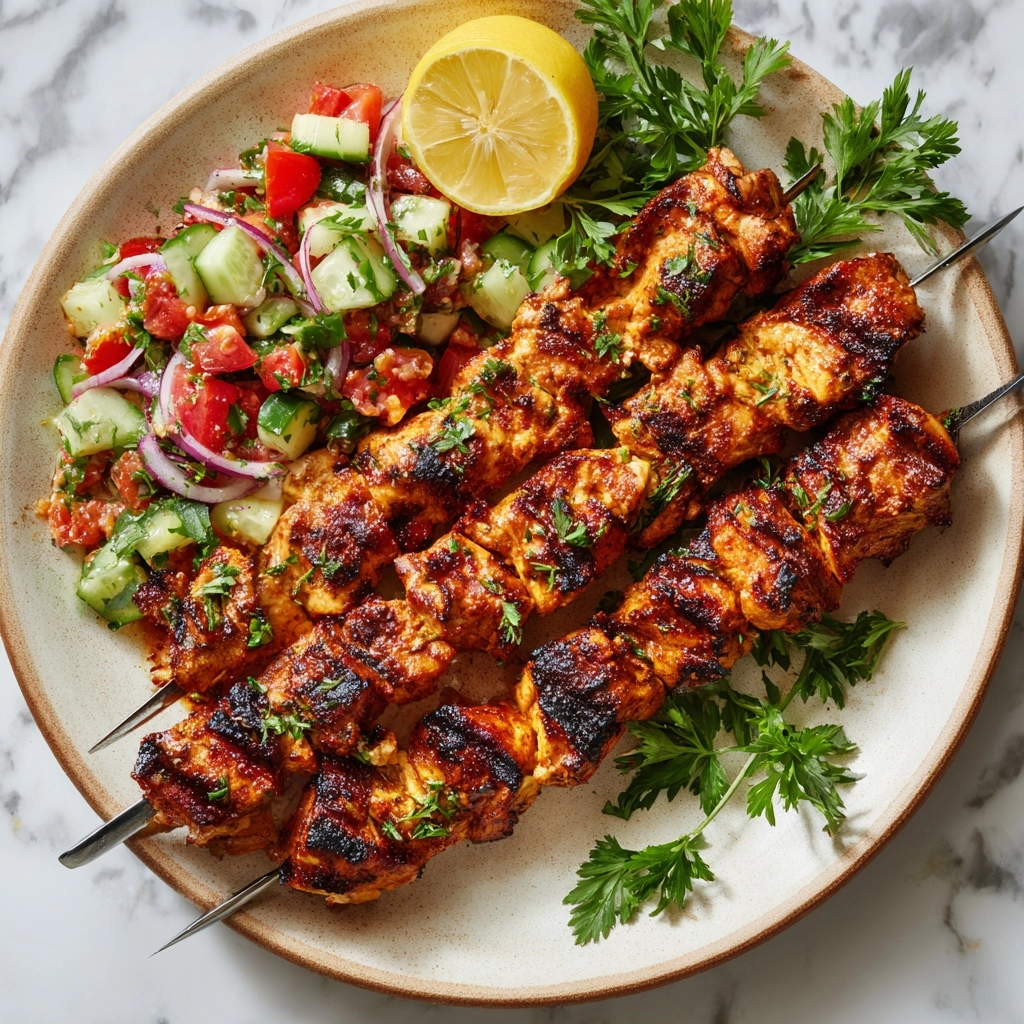 Traditional Greek Chicken Souvlaki Recipe - Recipe Image
