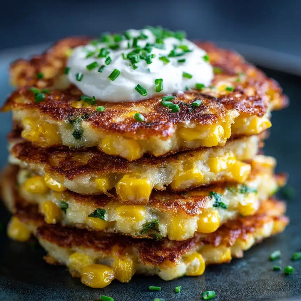 CHEESY CORN FRITTERS Recipe - Recipe Image