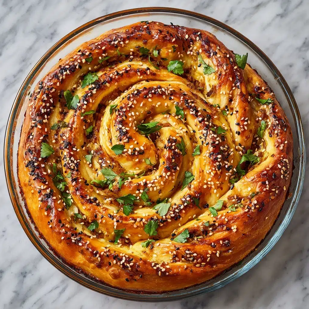 Flaky Spanakopita Spiral Recipe 4 Flaky Spanakopita Spiral Recipe - Recipe Image