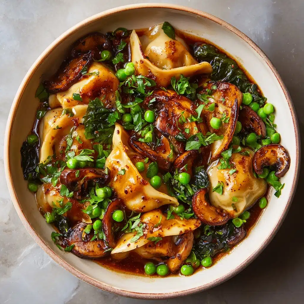 Potsticker Soup with Mushrooms & Bok Choy Recipe - Recipe Image