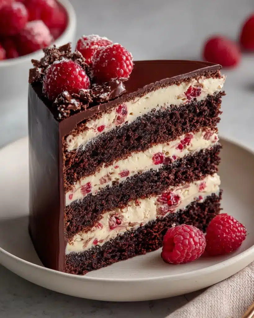 Chocolate Raspberry Mousse Cake Recipe