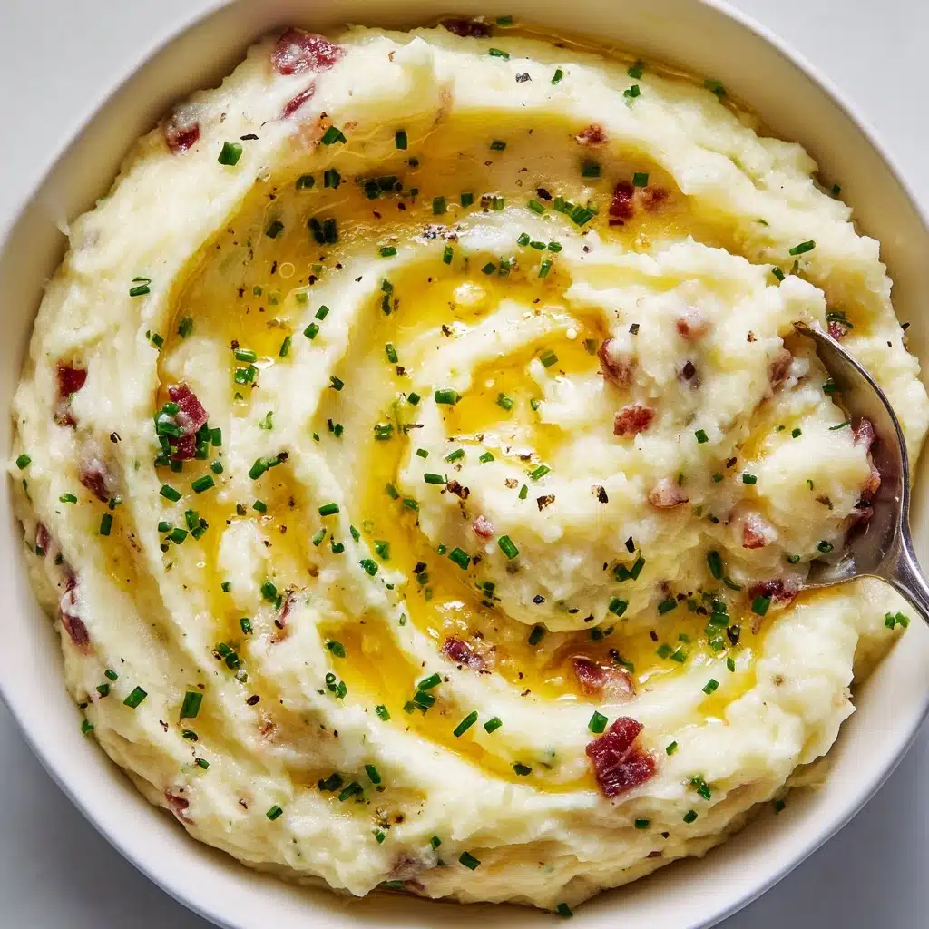Steakhouse Red Skin Roasted Garlic Mashed Potatoes Recipe - Recipe Image