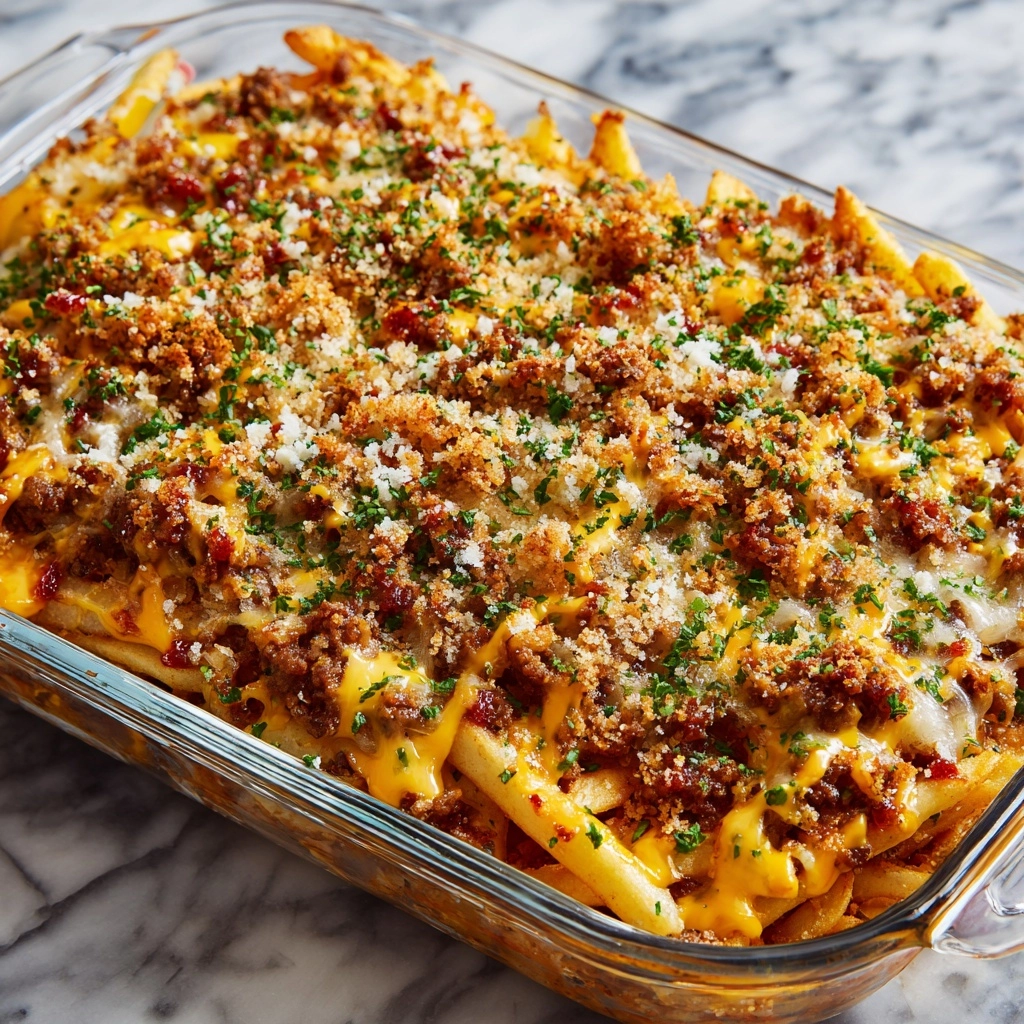 Cheeseburger French Fry Casserole (Print Format) Recipe - Recipe Image