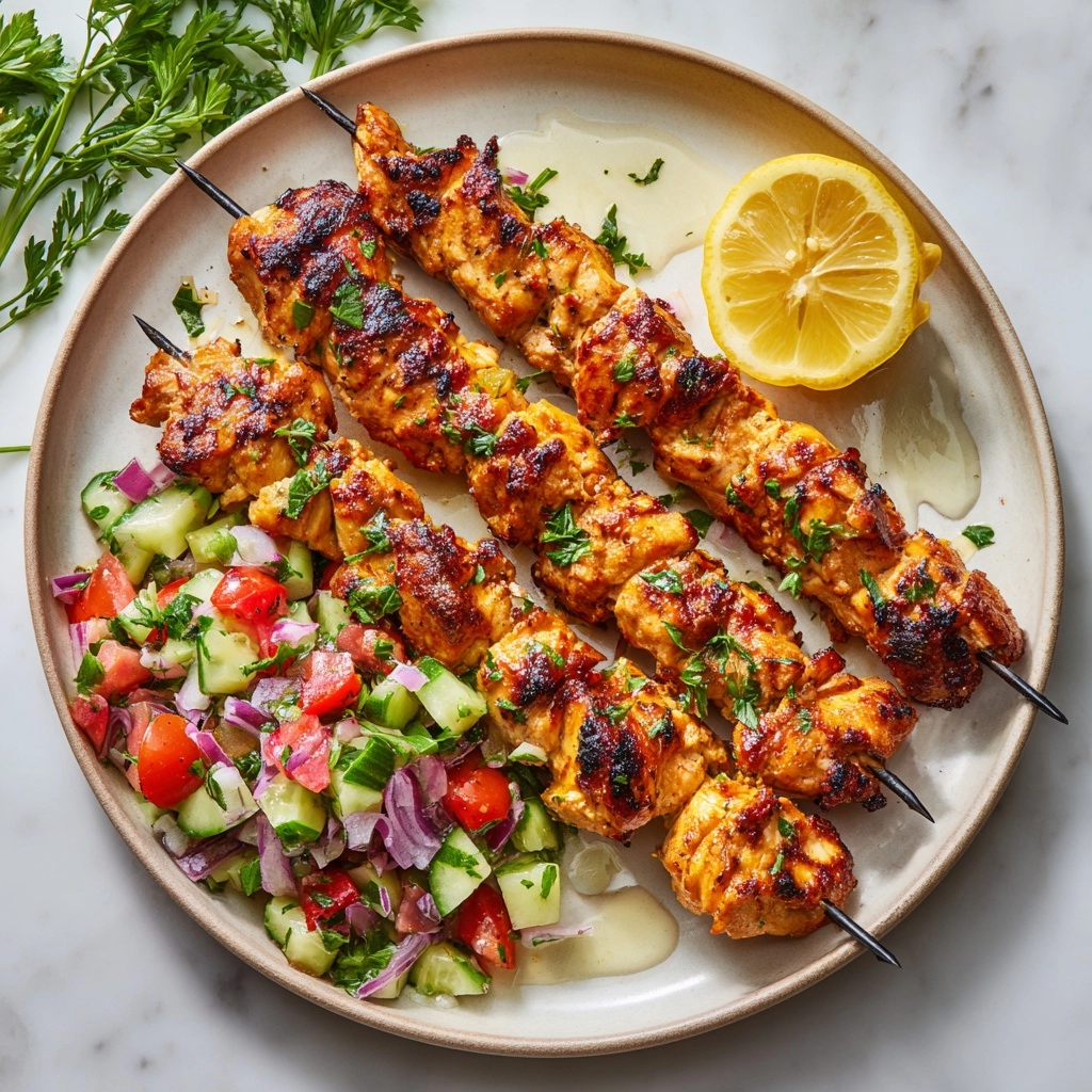 Traditional Greek Chicken Souvlaki Recipe - Recipe Image