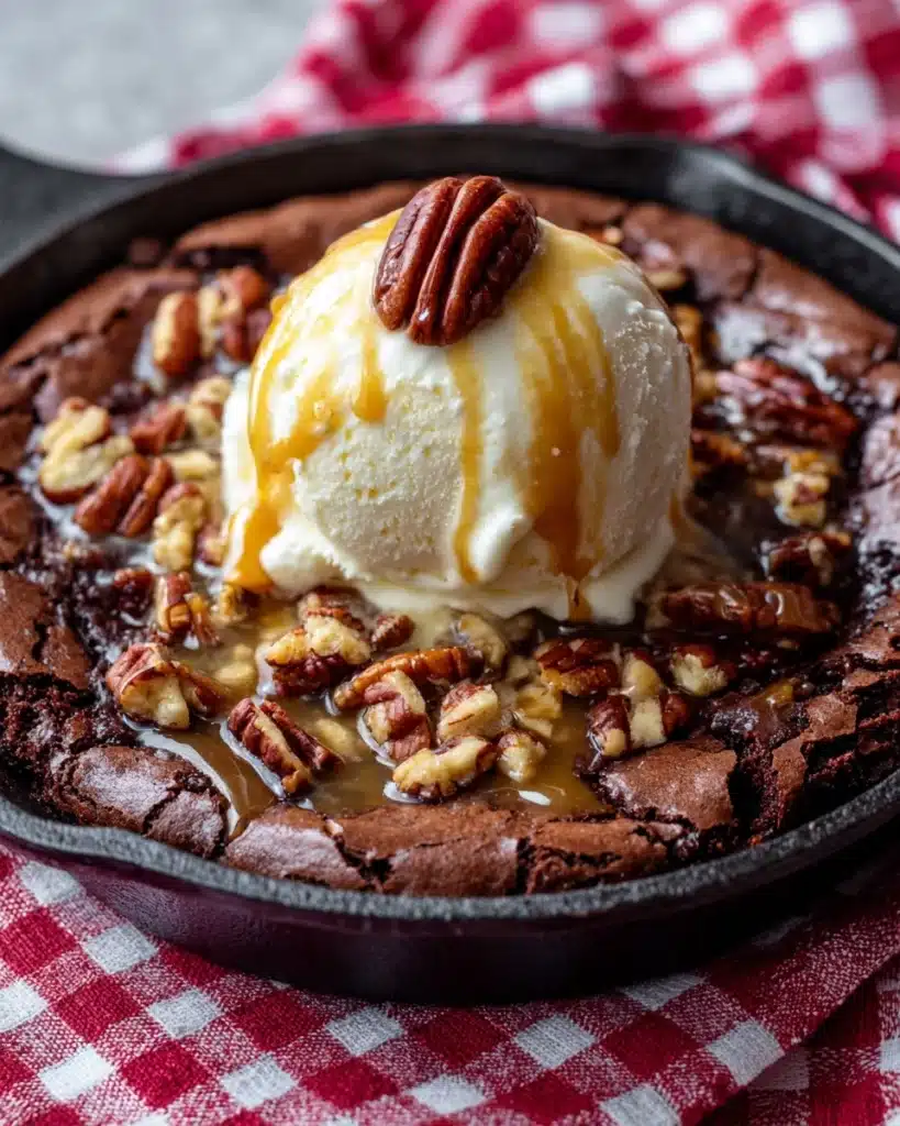 Caramel Pecan Brownie Sundae Recipe