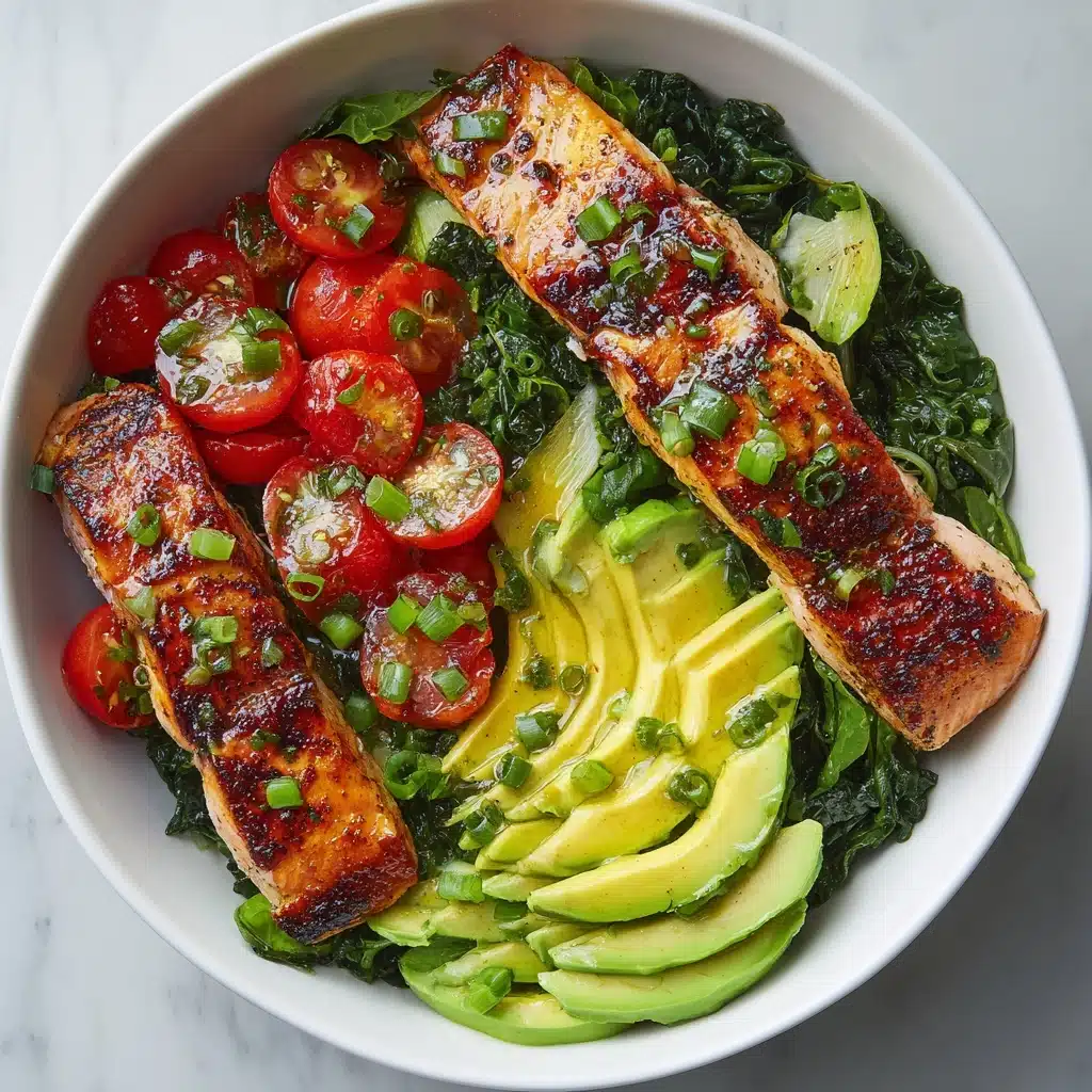 Grilled Salmon Salad with Avocado Recipe - Recipe Image