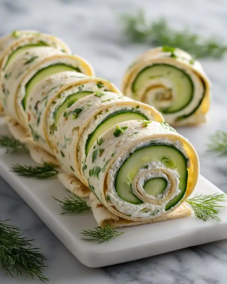 Cucumber and Dill Pinwheels Recipe