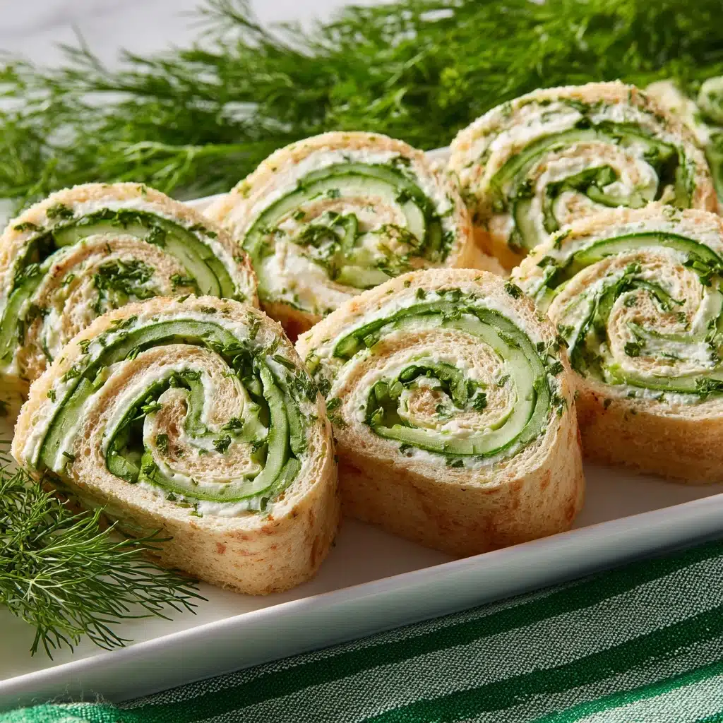 Cucumber and Dill Pinwheels Recipe 4 Cucumber and Dill Pinwheels Recipe - Recipe Image