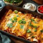 High Protein Creamy Chilli Chicken Enchiladas