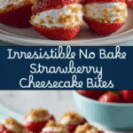 No Bake Strawberry Cheesecake Bites Recipe