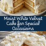 Moist White Velvet Cake Recipe