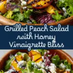 Summer Grilled Peach Salad with Sweet Honey Vinaigrette Recipe