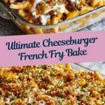 Cheeseburger French Fry Casserole (Print Format) Recipe