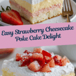 Strawberry Cheesecake Poke Cake Recipe