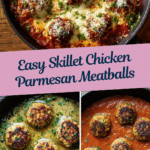 Skillet Chicken Parmesan Meatballs Recipe