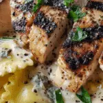 Asiago Tortellini Alfredo with Grilled Chicken Recipe