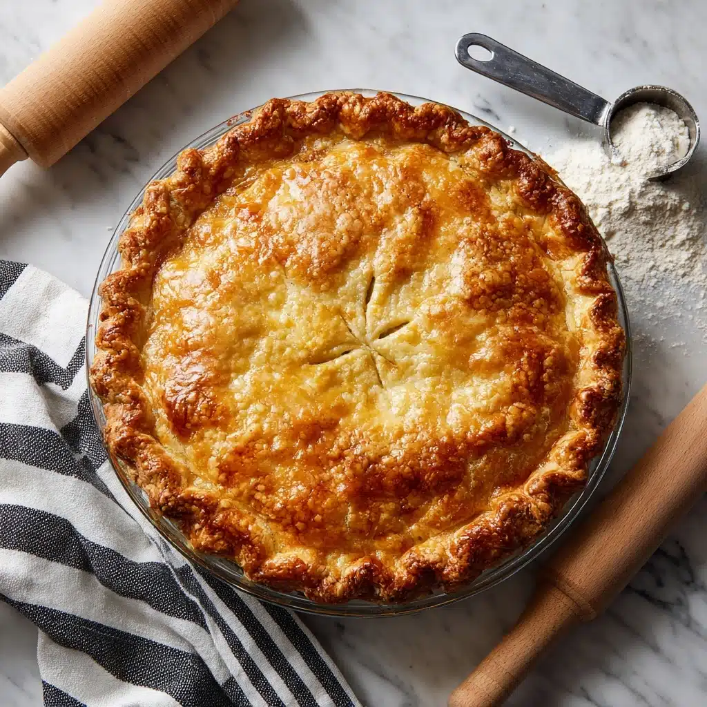 Easy 3-Ingredient Pie Crust Recipe 5 Easy 3-Ingredient Pie Crust Recipe - Recipe Image