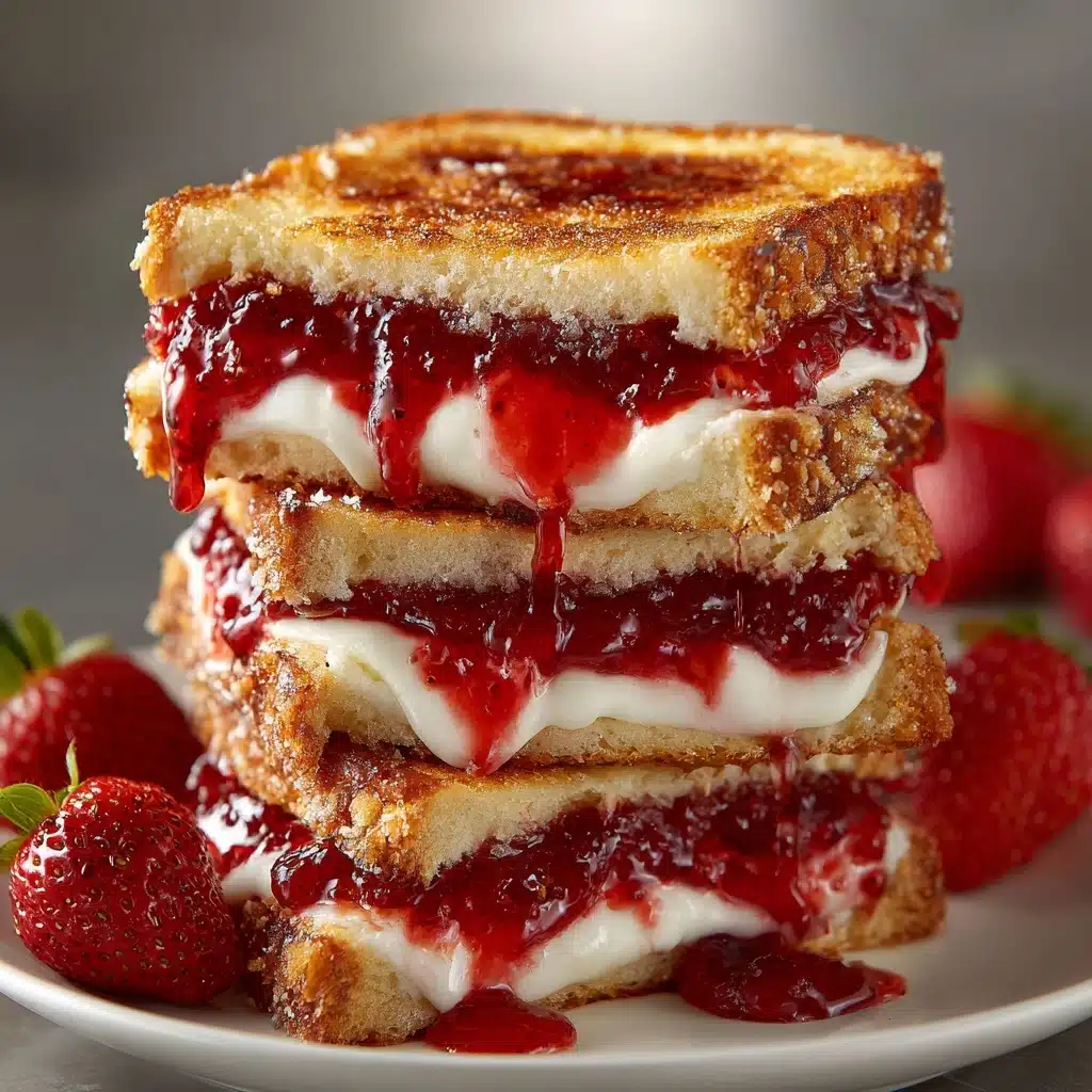 Fried Strawberry Cheesecake Sandwiches Recipe - Recipe Image