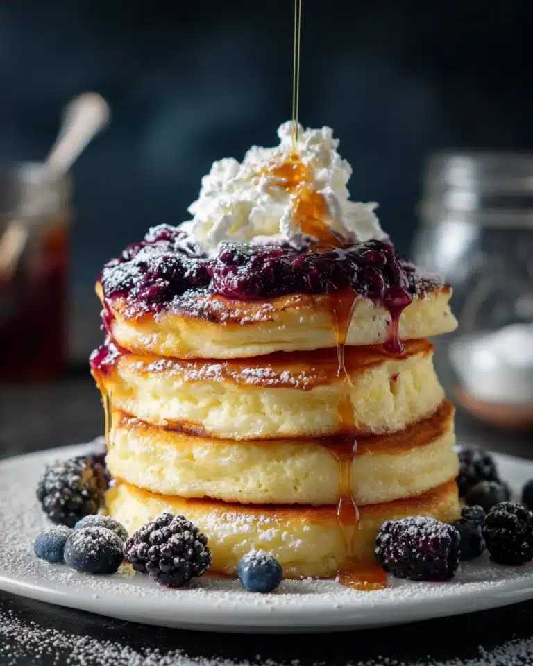 Fluffy Japanese Soufflé Pancakes Recipe