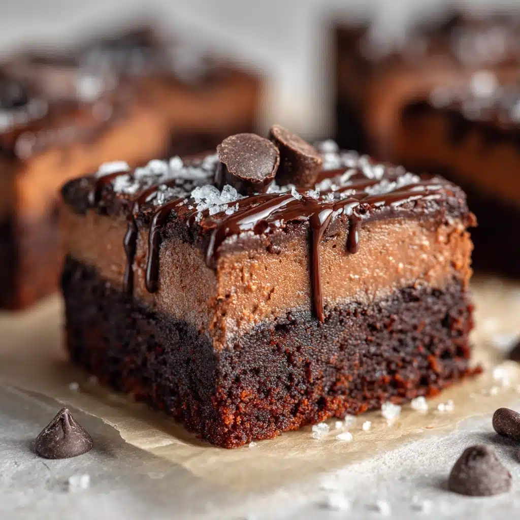 Flourless Double Chocolate Cottage Cheese Brownies Recipe - Recipe Image