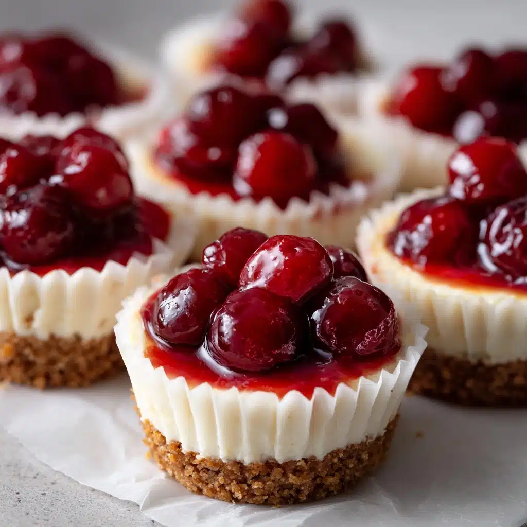 Mini Cherry Cheesecakes Recipe - Recipe Image