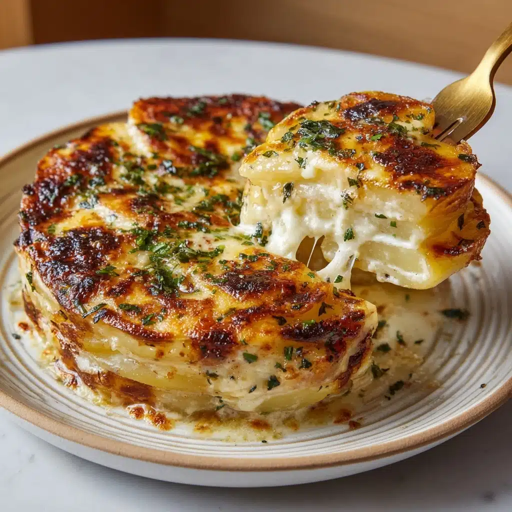 Roasted Garlic Potatoes au Gratin Recipe 5 Roasted Garlic Potatoes au Gratin Recipe - Recipe Image