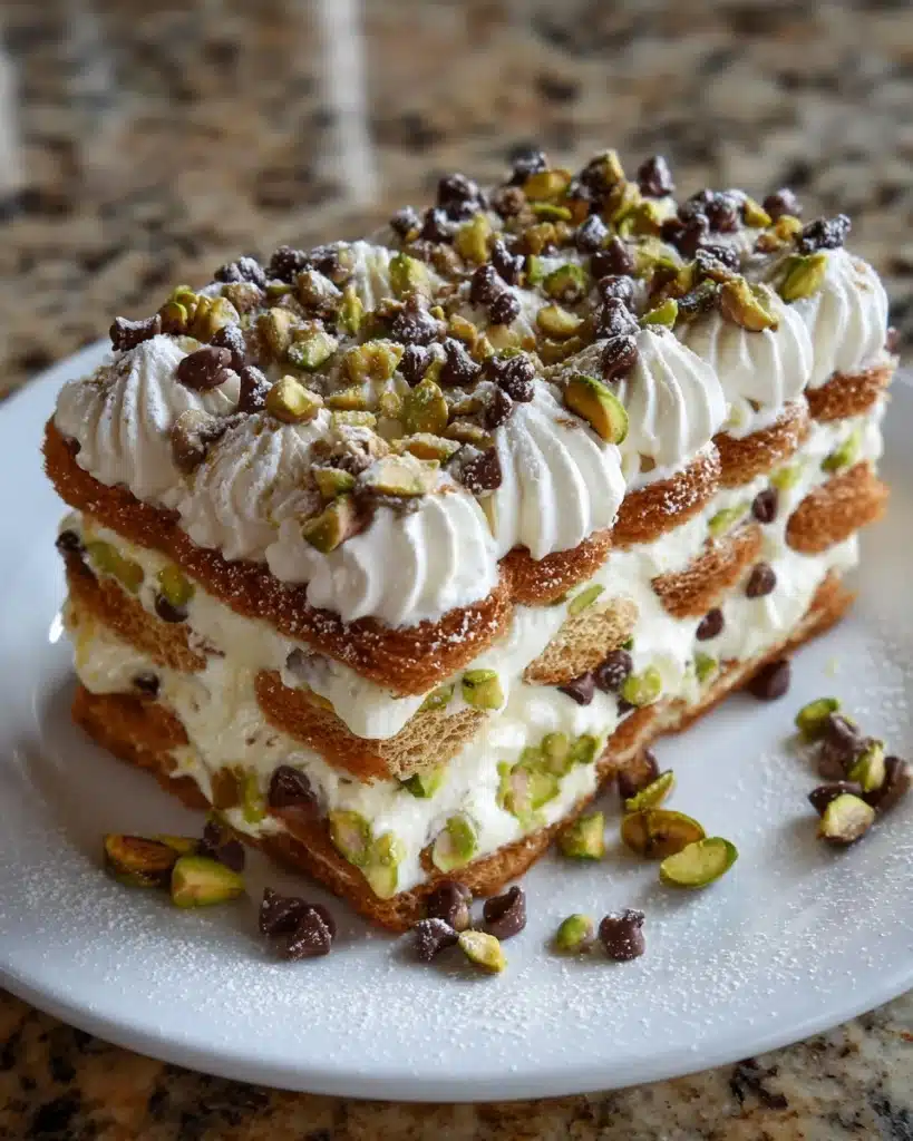 Mascarpone Ricotta Cannoli Icebox Cake Recipe
