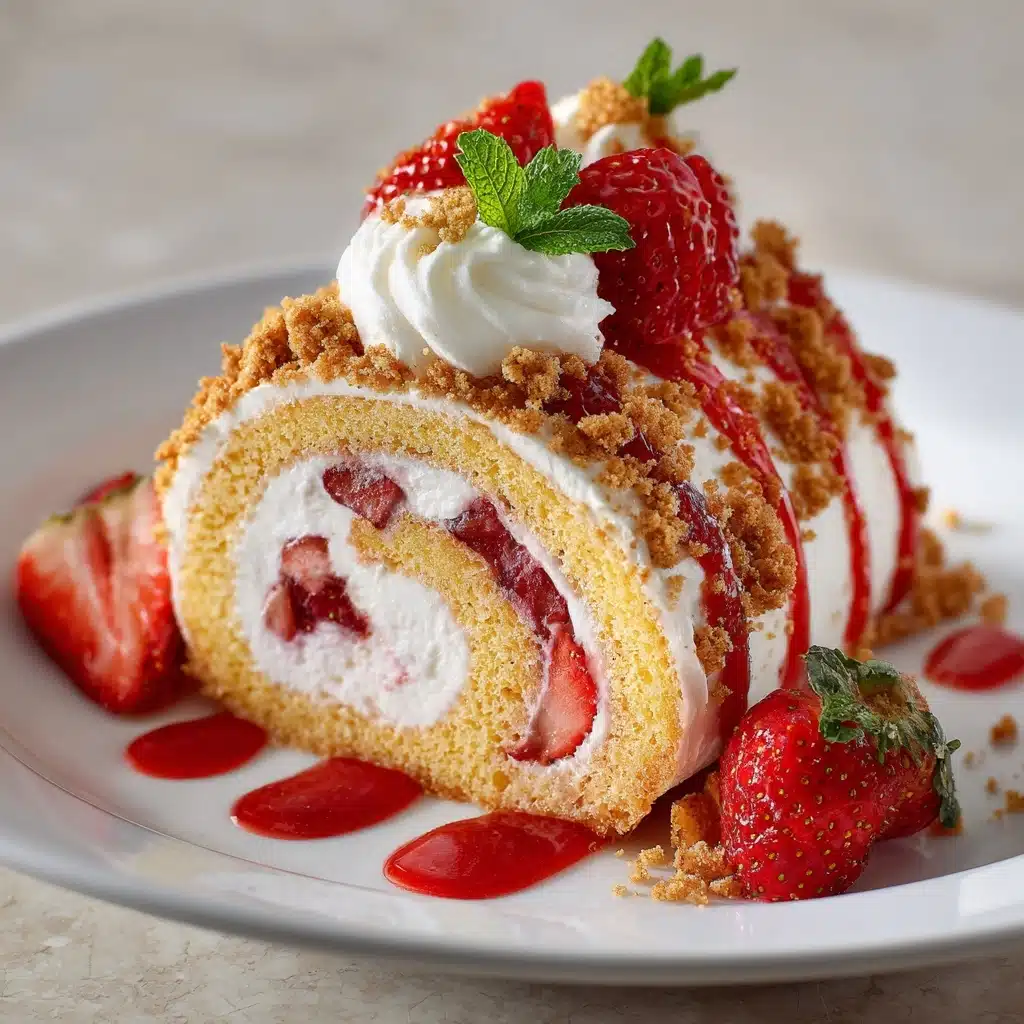 Strawberry Shortcake Cheesecake Rolls Recipe - Recipe Image