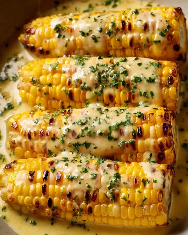 Cheesy Garlic Butter Corn on the Cob Recipe
