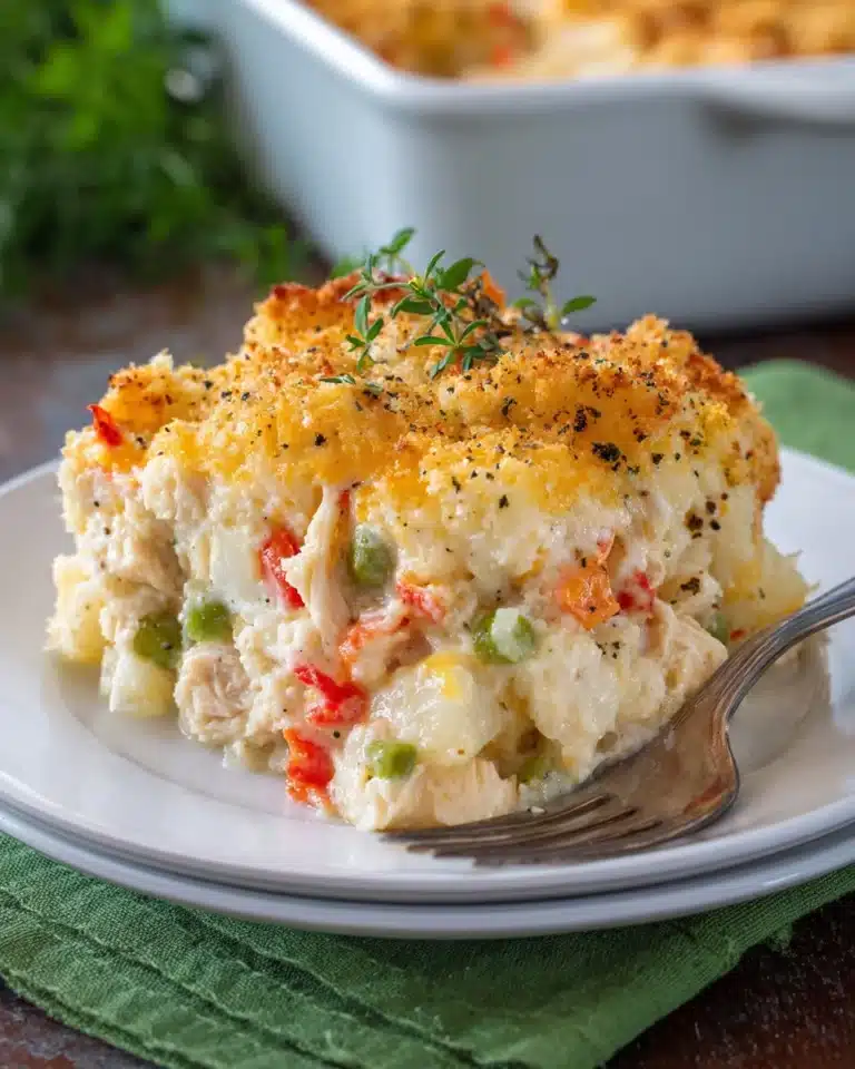 Cheesy Chicken Potato Casserole Recipe