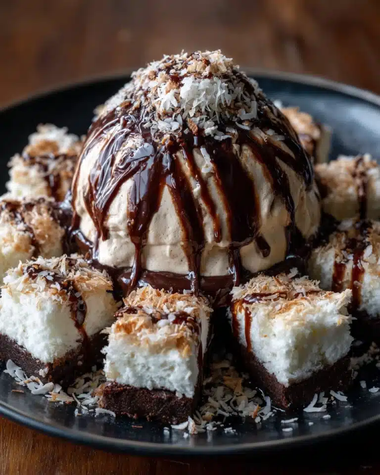 Coconut Dome with Chocolate Spread Recipe