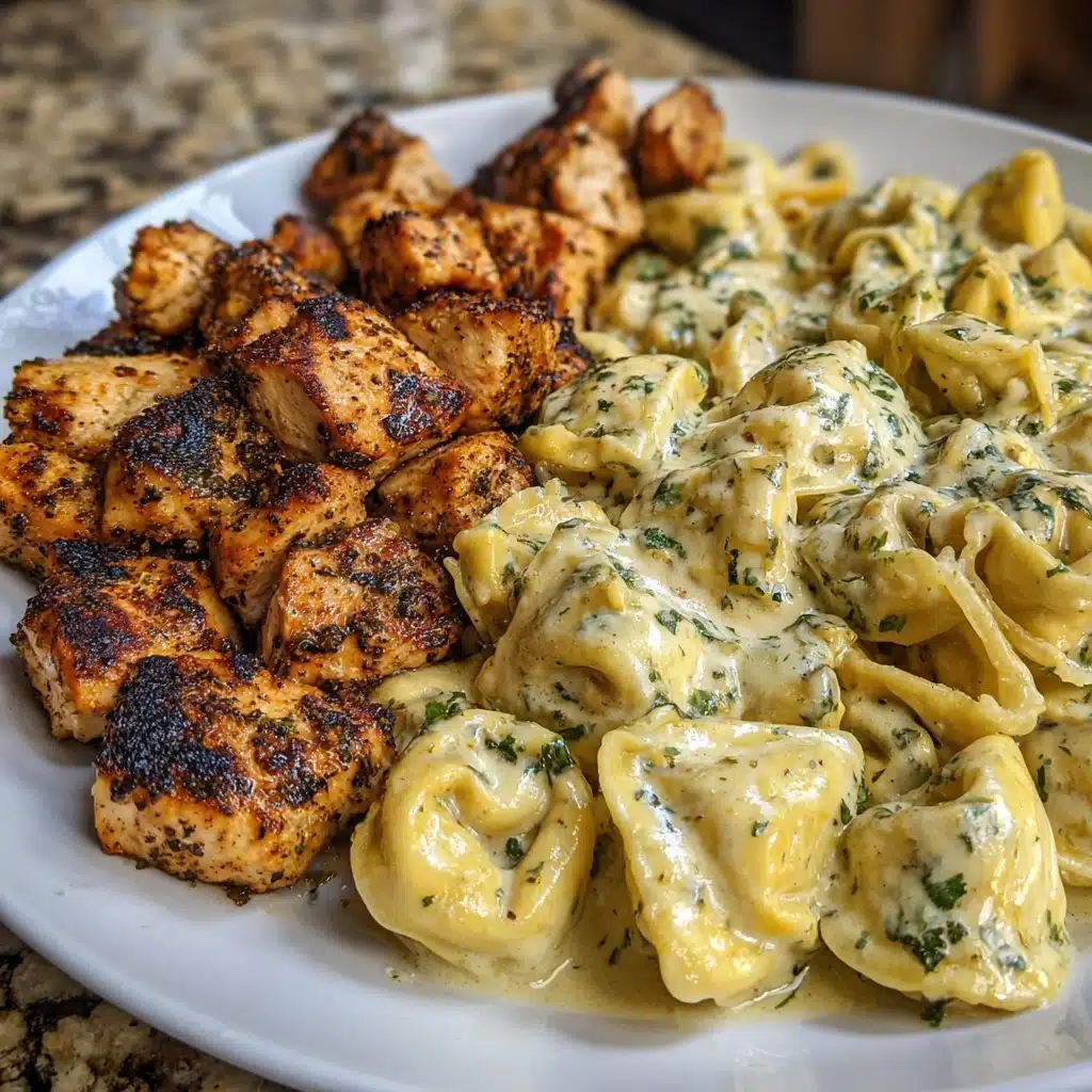 ta Chicken Tortellini with Alfredo Cream Recipe - Recipe Image