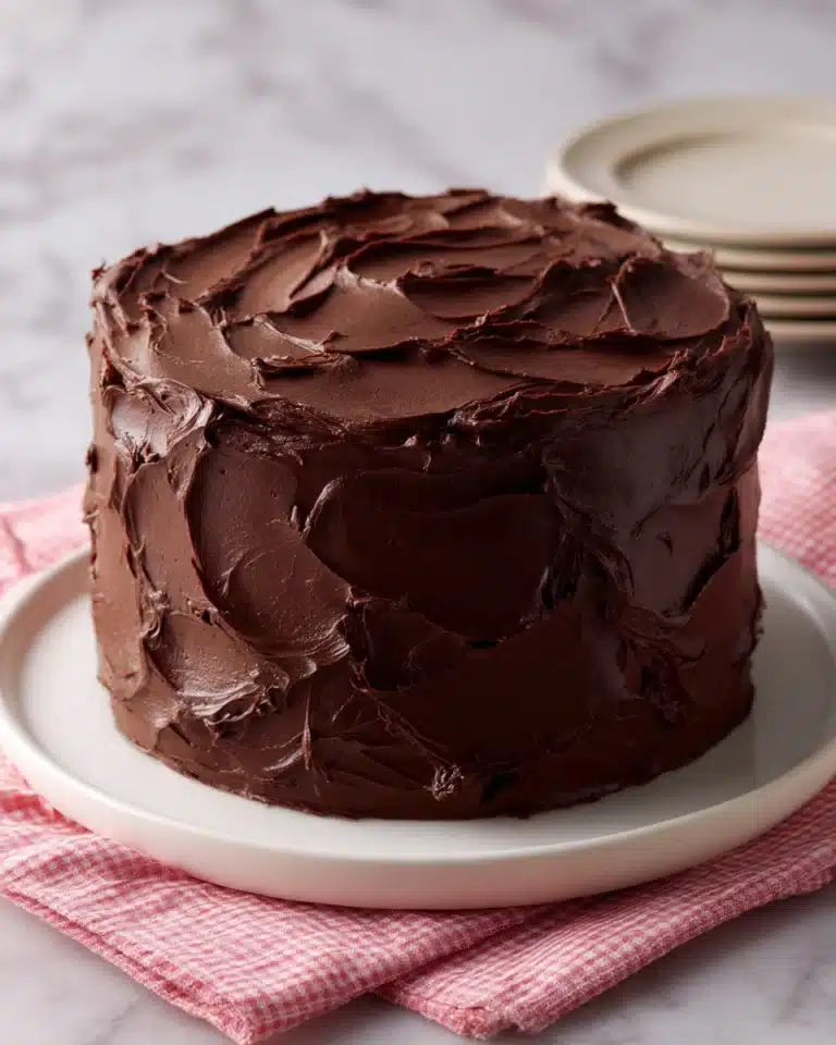 Mile High Chocolate Pound Cake with Chocolate Frosting Recipe